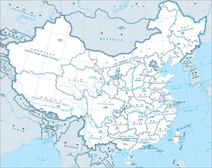 china-administrative-map - teach-in-china.co.uk